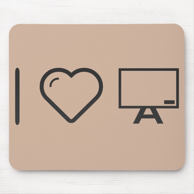 I Love Whiteboards Mouse Mat (Front)