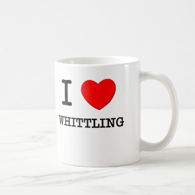I Love Whittling Coffee Mug (Right)