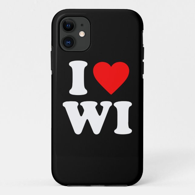 I LOVE WI Case-Mate iPhone CASE (Back)