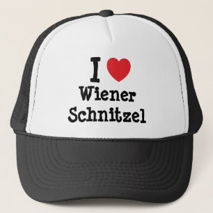 I love Wiener Schnitzel heart T-Shirt Trucker Hat