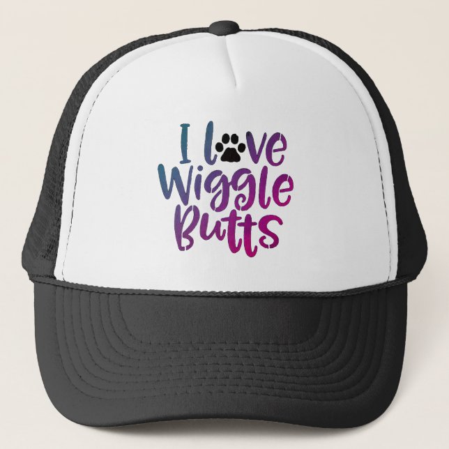 I Love Wiggle Butts Hat (Front)