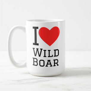 I love wild boar coffee mug