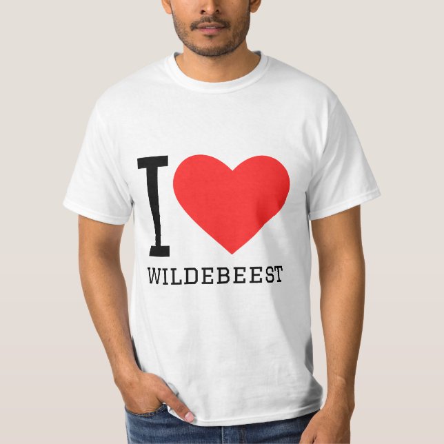 I love wildebeest T-Shirt (Front)