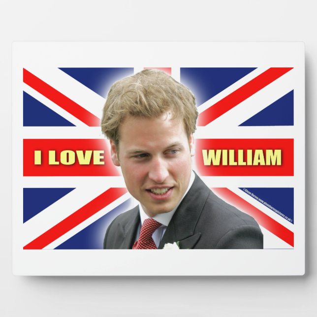 I Love William Plaque (Front)