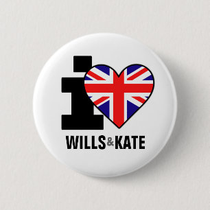 I Love Wills & Kate Button
