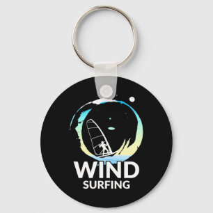 I Love Windsurfing Key Ring