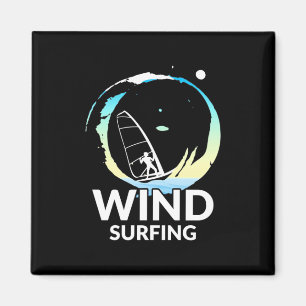 I Love Windsurfing Magnet