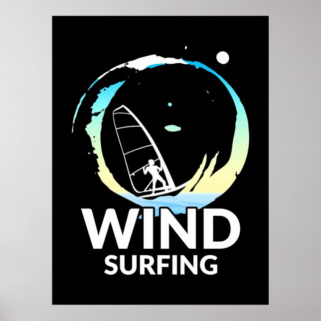 I Love Windsurfing Poster (Front)