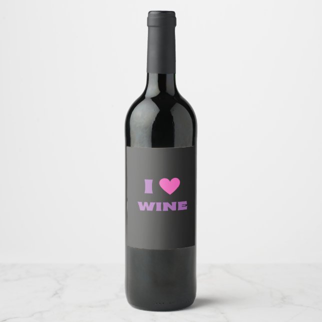 I Love Wine, I Love Wine  Wine Label (Front)