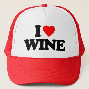 I LOVE WINE TRUCKER HAT