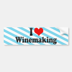 I Love Winemaking Bumper Sticker