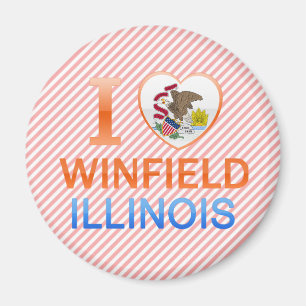 I Love Winfield, IL Magnet