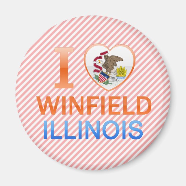 I Love Winfield, IL Magnet (Front)