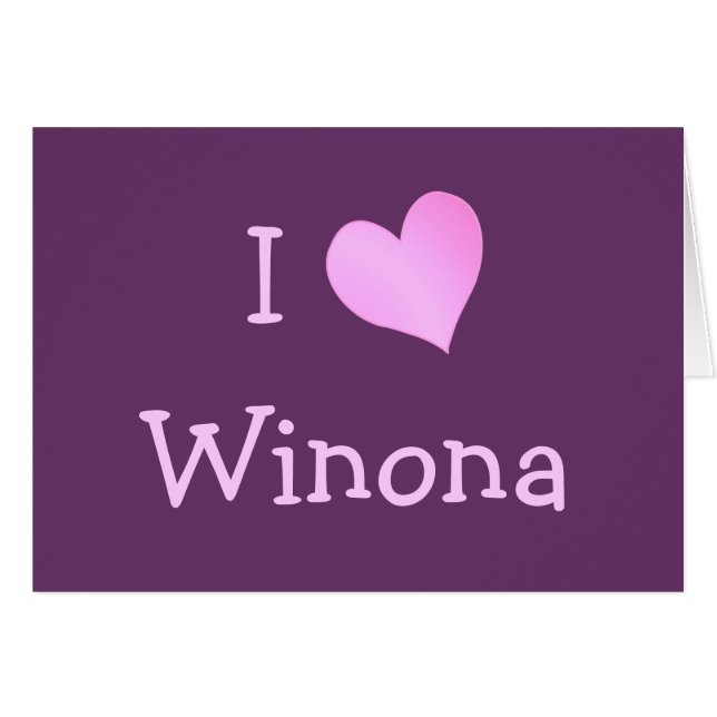 I Love Winona (Front Horizontal)