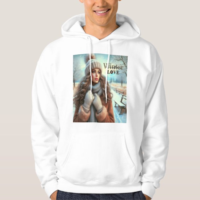 I love winter  hoodie (Front)