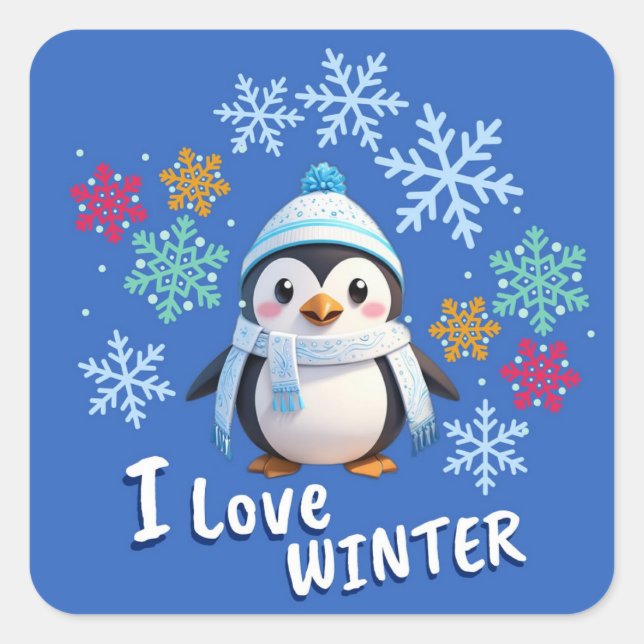 I love winter sticker (Front)