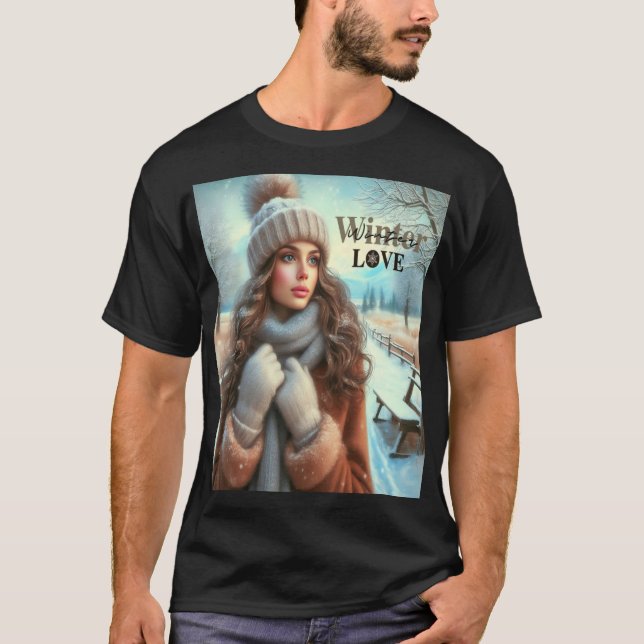 I love winter  T-Shirt (Front)