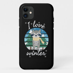 I Love Winter   winter season   cute fox in winter iPhone 11 Case