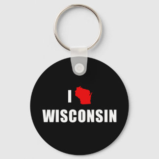 I Love Wisconsin Key Ring