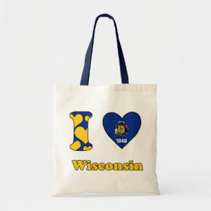 I love Wisconsin Tote Bag