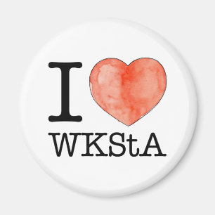 i love WKStA   Magnet