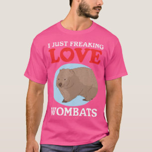 I Love Wombats Cute Australian Wombat T-Shirt