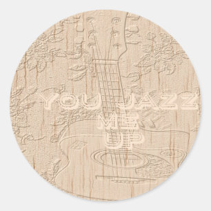 I love wood going brown Hakuna Matata Classic Round Sticker