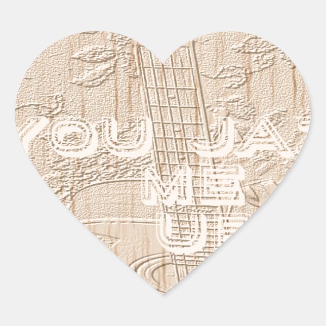 I love wood going brown Hakuna Matata Heart Sticker (Front)