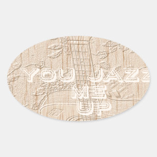 I love wood going brown Hakuna Matata Oval Sticker