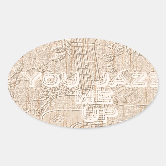I love wood going brown Hakuna Matata Oval Sticker (Front)