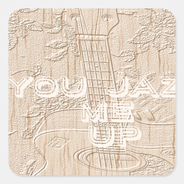 I love wood going brown Hakuna Matata Square Sticker (Front)