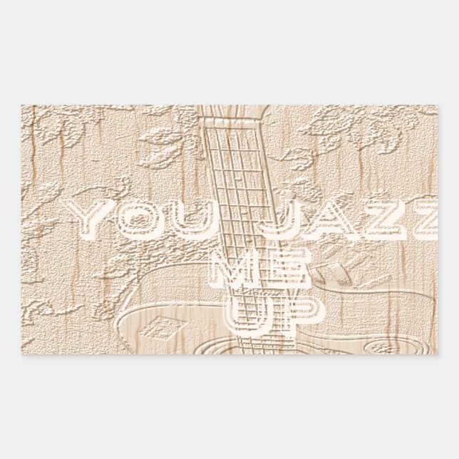 I love wood going brown  rectangular sticker (Front)