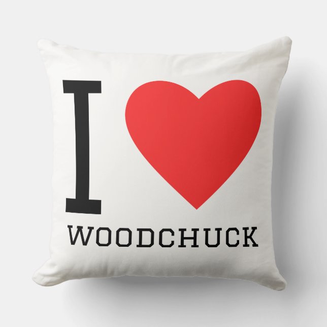I love woodchuck  cushion (Front)
