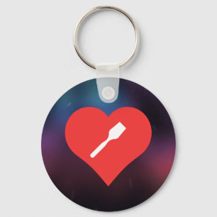I Love Wooden Spatulas Key Ring