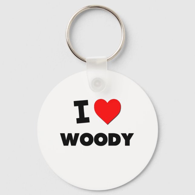 I love Woody Key Ring (Front)