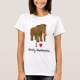 "I Love Wooly Mammoths" Wooly Mammoth T-Shirt