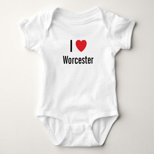 I love Worcester Baby Jumper Baby Bodysuit