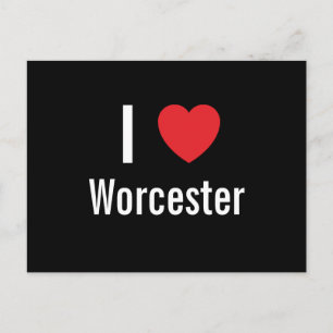I love Worcester Postcard