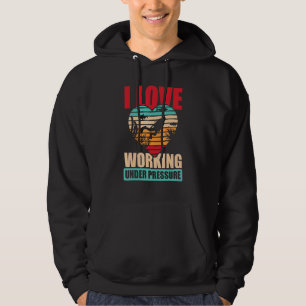 I Love Working Diving Scuba Diving Snorkelling Hoodie