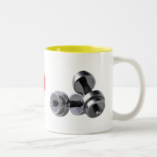 I love working out Two-Tone coffee mug