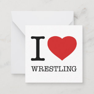 I LOVE WRESTLING CARD