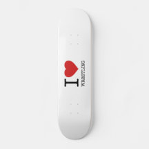I LOVE WRESTLING SKATEBOARD