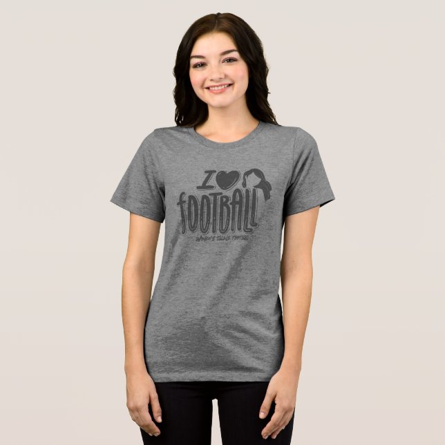 I Love WTF Heart  Tri-Blend Shirt (Front Full)
