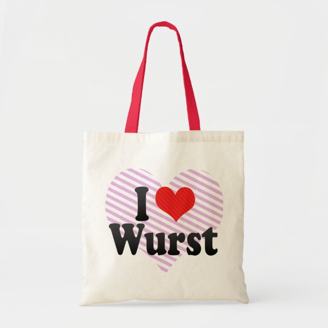 I Love Wurst Tote Bag (Front)