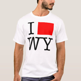 I Love WY Wyoming T-Shirt