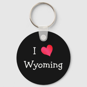I Love Wyoming Key Ring
