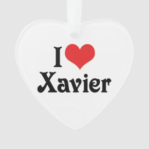 I Love Xavier Ornament