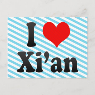 I Love Xi'an, China. Wo Ai Xi'An, China Postcard