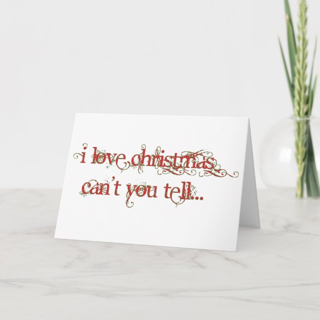 i love xmas holiday card (Front)