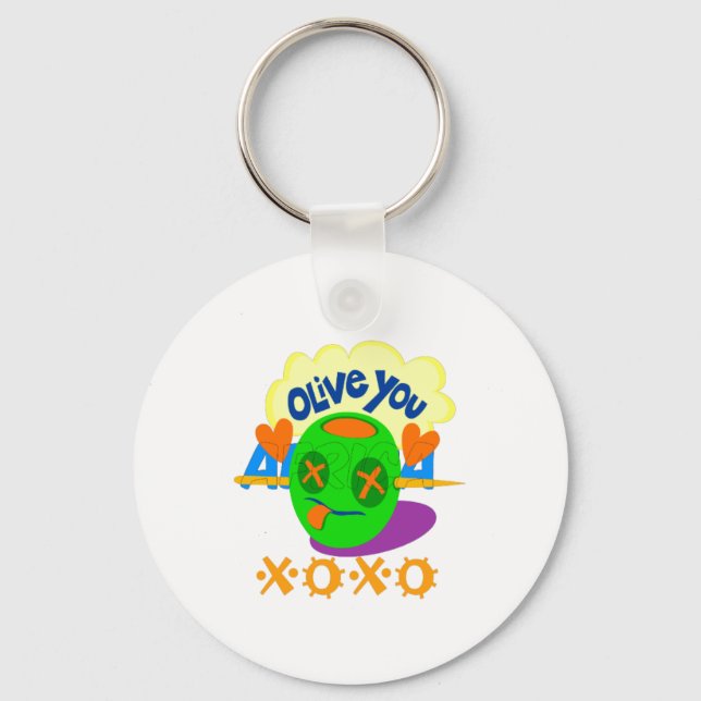 I Love XOXO Africa beautiful amazing text quote  Key Ring (Front)